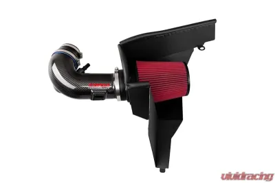 Corsa Metal Shielded Black Carbon Fiber Drytech Air Intake Ford Mustang GT 5.0L V8 2018-2023 - 44006D