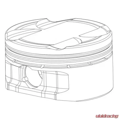 CP Piston & Ring Set Single 86mm Bore  Size STD 8.2 CR Nissan RB30 | RB25DET - SC7301-1