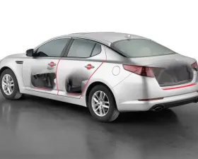 WeatherTech Scratch Protection Film For Door Handle Cups and Door Edges Genesis G80 2017-2020