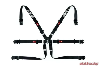Sparco 6-Point 2" Formula Harness (Black) - 04819H2NR