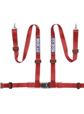 Sparco 2-Inch Tuner 4-Point Snap-In Harness Red                                     - 04604BM1RS - Image 2