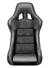 Sparco Leather/Alcantara Black/Grey Seat QRT Performance                                     - 008012RPNRGR - Image 2