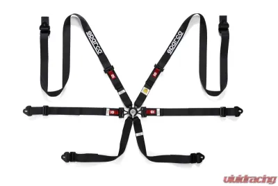 Sparco Black 6 Point 2 Inch Harness Belt PD - 04834HPDNR