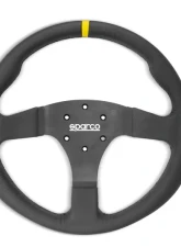 Sparco Steering Wheel R330B Leather with Button                                     - 015R330PLO - Image 2