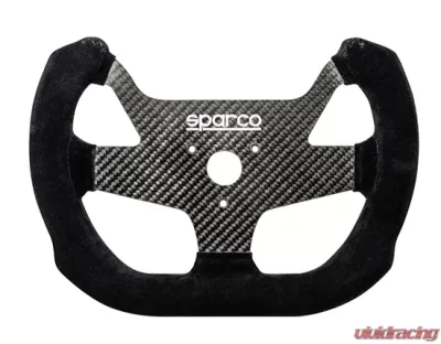 Sparco Steering Wheel F10C Carbon Suede Black - 015PC270SSN
