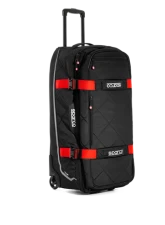 Sparco Black/Red Tour Rolling Duffle Bag                                     - 016437NRRS - Image 2