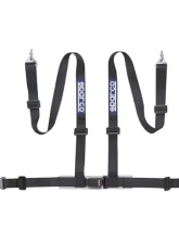 Sparco 2-Inch Tuner 4-Point Snap-In Harness Black                                     - 04604BM1NR - Image 2