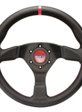 Sparco R383 Champion Steering Wheel Black Stitching Black                                     - 015R383PLUNNR - Image 2