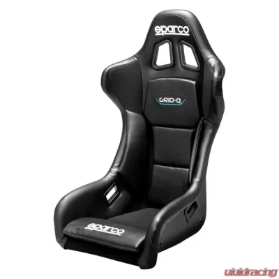 Sparco Vinyl Grid Q Competition Racing Seat Black - 008009RNRSKY