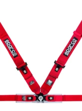 Sparco Red 3"/2" 4pt Competition Harness                                     - 04716M1RS - Image 2