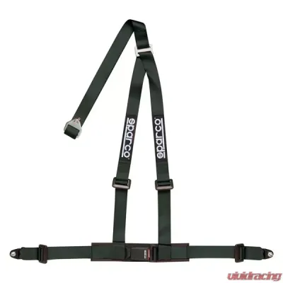 Sparco 2 Inch Tuner 3-Point Bolt-In Harness Black - 04608BV1NR
