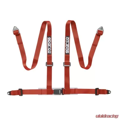 Sparco Red 2" 4-Point Bolt-In Street Harness - 04604BV1RS