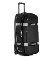 Sparco Black/Silver Tour Rolling Duffle Bag                                     - 016437NRSI - Image 2