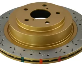 DBA Rear Cross Drilled & Slotted 4000 XS HD Series Rotor Subaru WRX 06-07
