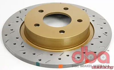 DBA Rear Drilled & Slotted 4000 XS HD Series Rotor Mazda 3 2.3L 04-05 - 42957XS