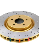 DBA Front Single 4000 Series XS Premium Cross-Drilled & Slotted Ford Mustang GT V8 Shelby 05-10                                     - 42124XS - Image 4