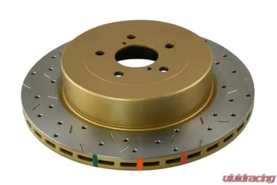 DBA Rear Drilled & Slotted 4000 Series Rotor Subaru WRX 04-07 - 4655XS-10
