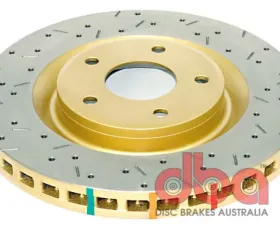 DBA Front Cross Drilled & Slotted 4000 XS HD Series Rotor Chevrolet Corvette C5 97-04