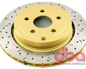 DBA Cross Drilled & Slotted 4000 XS HD Series Rotor Pontiac G8 V8 6.0L 2009