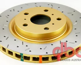 DBA Front Single 4000 Series XS Premium Cross Drilled & Slotted Pontiac G8 V8 6.0L 2009
