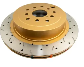 DBA Dual-Drilled Rear Drilled & Slotted 4000 Series Rotor Subaru STi 2008-2010 | BRZ 2017