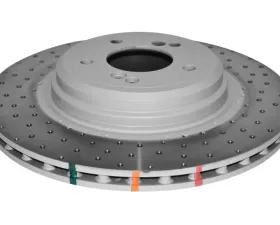 DBA Rear Slotted & Dimpled 4000 Series Rotor BMW 1M E82 11-12
