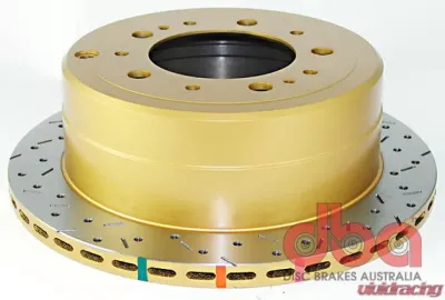 DBA 100 Series Rear Drilled & Slotted 4000 Series Rotor Lexus LX 470 98-05 | Toyota Landcruiser 1998+ - 4789XS