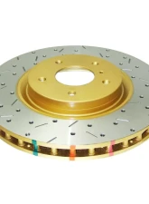 DBA Front Cross Drilled & Slotted 4000 XS HD Series Rotor For w/Brembo Nissan 350Z 03-07 | Infiniti G35 03-04                                     - 4600XS - Image 3