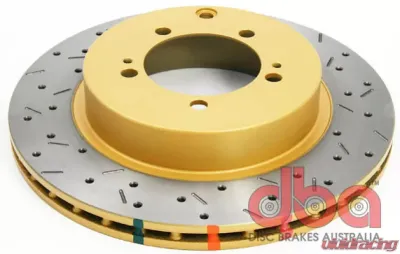 DBA Rear Cross Drilled & Slotted 4000 XS HD Series Rotor Mitsubishi Lancer Evo 8 03-05 - 4419XS
