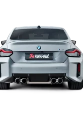 Akrapovic Titanium Slip-On Exhaust System for BMW M2 Coupe G87 2023-2024 with Carbon Tailpipes                                     - S-BM/T/34H - Image 3