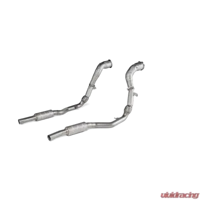 Akrapovic Link Pipe Set Stainless Steel Catted Excluding Models with 5C1 Option Code Audi RS Q8 4M 2020-2024 - DP/L-AU/SS/2