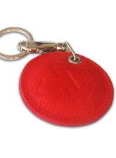 Akrapovic Red Round Leather Keychain                                     - 800951 - Image 2