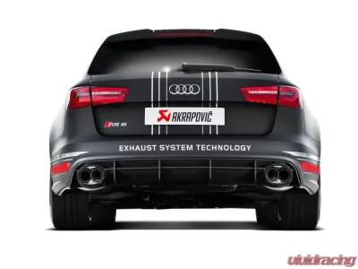 Akrapovic Titanium Evolution Line Cat Back with Carbon Tips Audi RS6 Avant C7 2014-2017 - S-AU/TI/3H