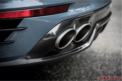 Akrapovic Carbon Fiber High Gloss Rear Diffuser Porsche 991.2 Turbo | S 2017-2019 - DI-PO/CA/4/G
