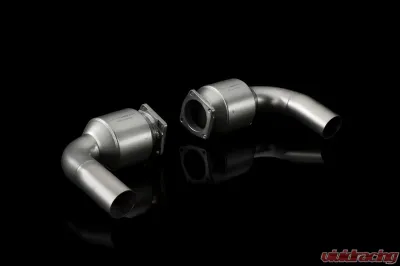 Akrapovic Link Pipe Set 100 Cpsi Cats Titanium Porsche 997.2 Turbo | Turbo S 2010-2012 - L-PO997TFLS-100