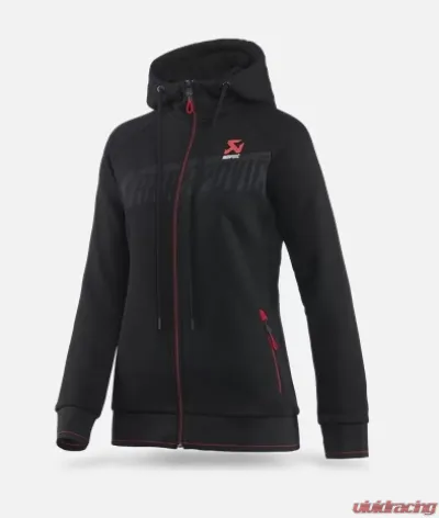 Akrapovic 2XL Black Womens Corpo Zip Hoodie - 802066