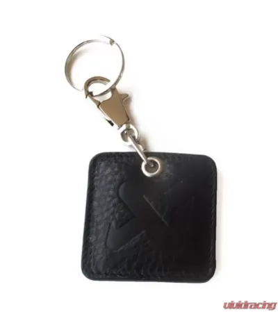 Akrapovic Black Square Leather Keychain - 800948