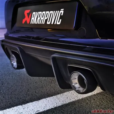 Akrapovic Black Coated Titanium Tail Pipe Set for Porsche 718 Cayman/Boxster GTS 4.0 2020-2024 - TP-T/S/28