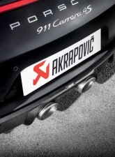Akrapovic Slip On Titanium Muffler Porsche 991 Carrera S | 4 | 4S | GTS 2016-2018                                     - S-PO/TI/5H - Image 6