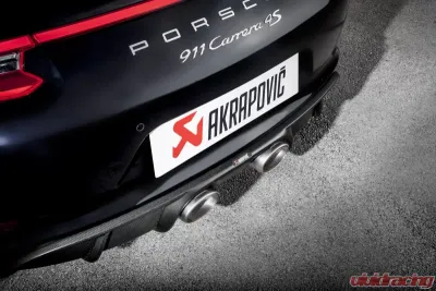 Akrapovic Slip On Titanium Muffler Porsche 991 Carrera S | 4 | 4S | GTS 2016-2018 - S-PO/TI/5H