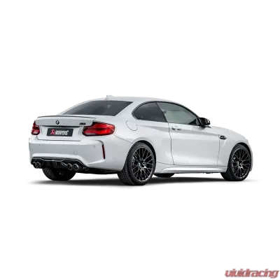 Akrapovic Titanium Slip-On Line with Carbon Fiber Tips BMW M2 Competition F87N 2018-2021 - S-BM/T/3H