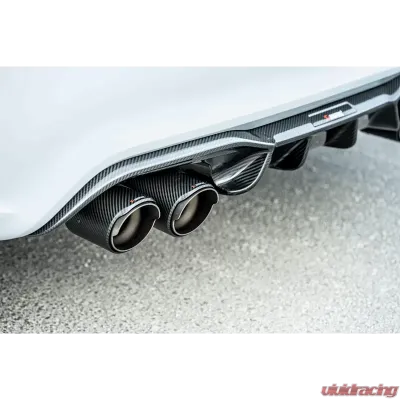 Akrapovic Titanium Slip-On Line with Carbon Fiber Tips BMW M2 Competition F87N 2018-2021 - S-BM/T/3H