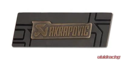 Akrapovic Brass Sign Badge - 800911