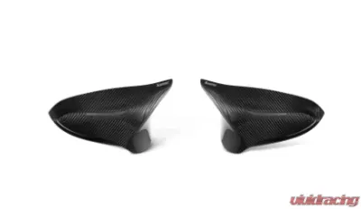 Akrapovic High Gloss Carbon Fiber Mirror Cap Set BMW M3 F80 2014+ - WM-BM/CA/2/G