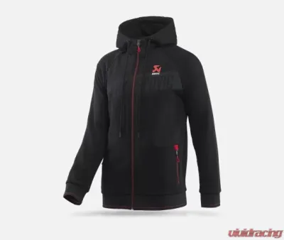 Akrapovic Large Black Men's Corpo Zip Hoodie - Premium Quality, Stylish Design - 802057