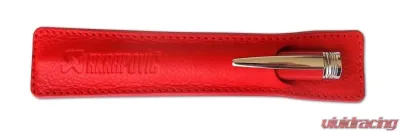 Akrapovic Red Leather Pencile Sleeve - 800943