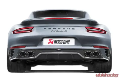 Akrapovic Carbon Fiber High Gloss Rear Diffuser Porsche 991.2 Turbo | S 2017-2019 - DI-PO/CA/4/G