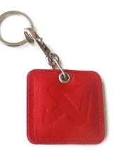 Akrapovic Red Square Leather Keychain                                     - 800947 - Image 2