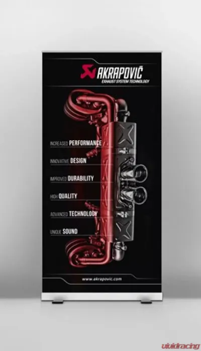 Akrapovic 6 Reasons Why Pull Up Banner - Premium Exhaust Systems for Motorcycles & Cars - 801813