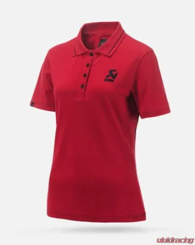 Akrapovic Small Red Womens Corpo Polo - 802151